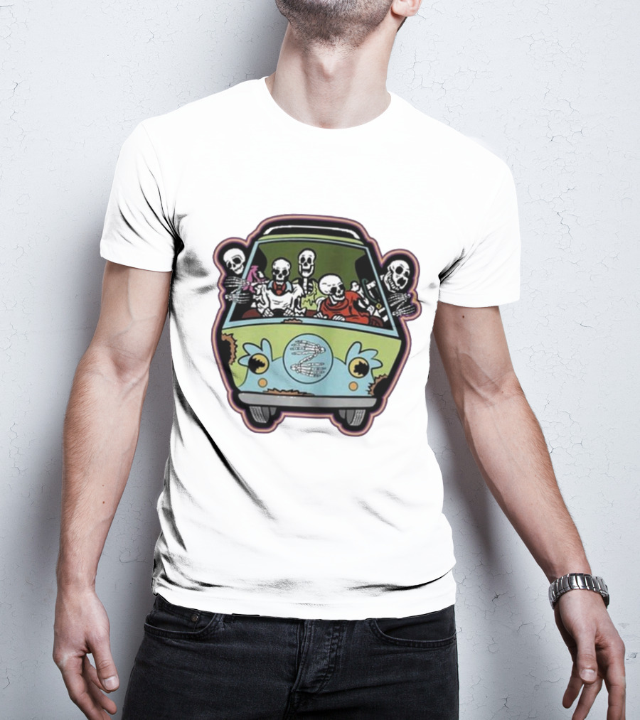 Deadbeats Inc Skeletons In Van T-Shirt