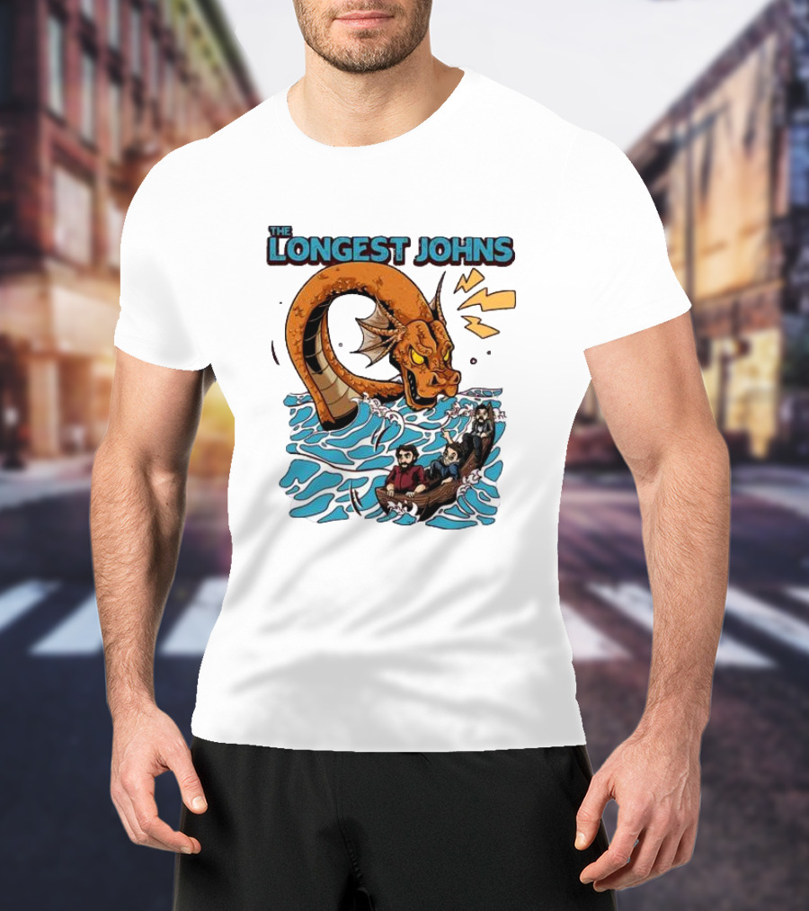 The Longest Johns Sea Monster Adventure Rowboat Journey T-Shirt