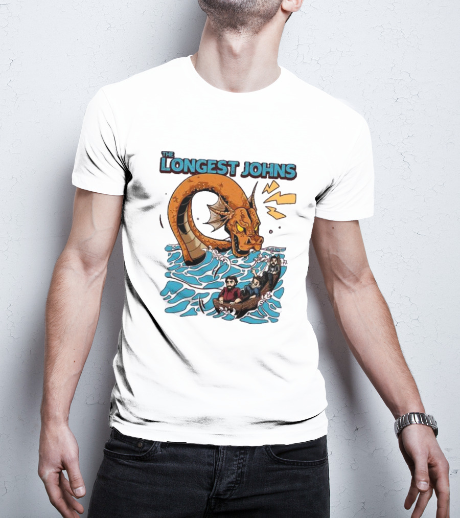 The Longest Johns Sea Monster Adventure Rowboat Journey T-Shirt