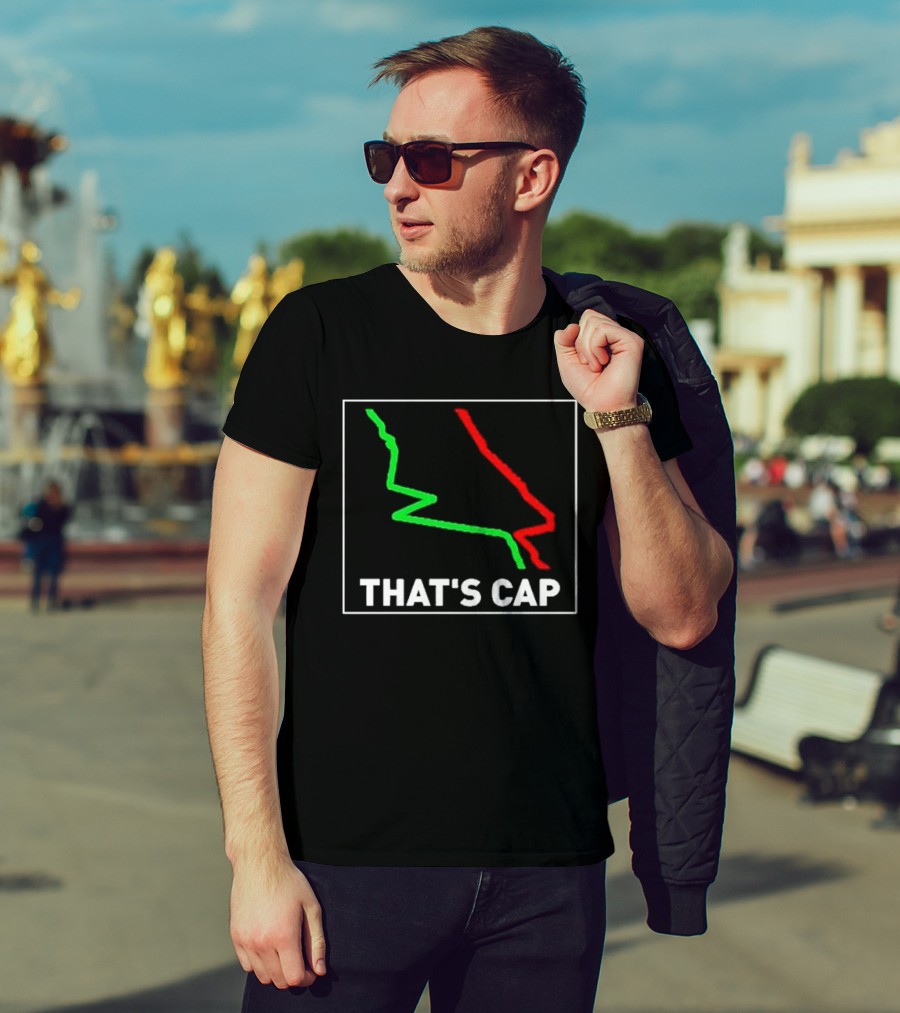 James Pettus That's Cap Red And Green Zigzag Lines T-Shirt