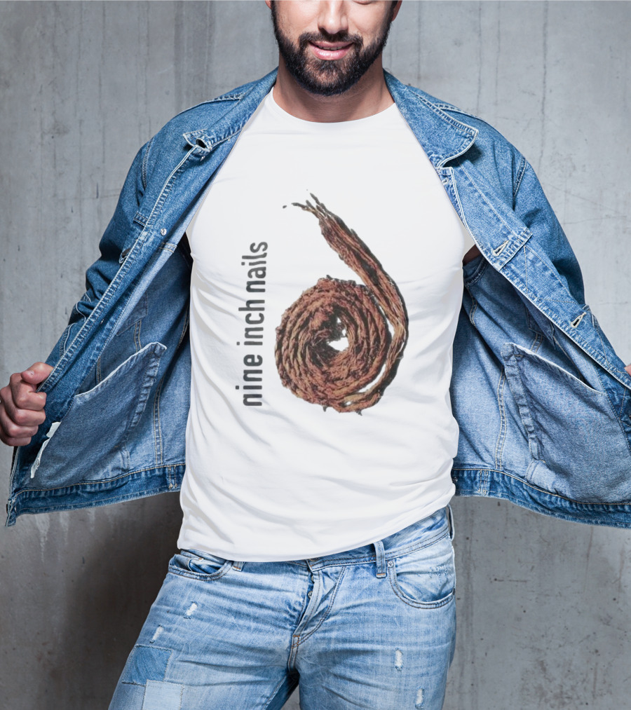 Nine Inch Nails Rope Coil Black T-Shirt