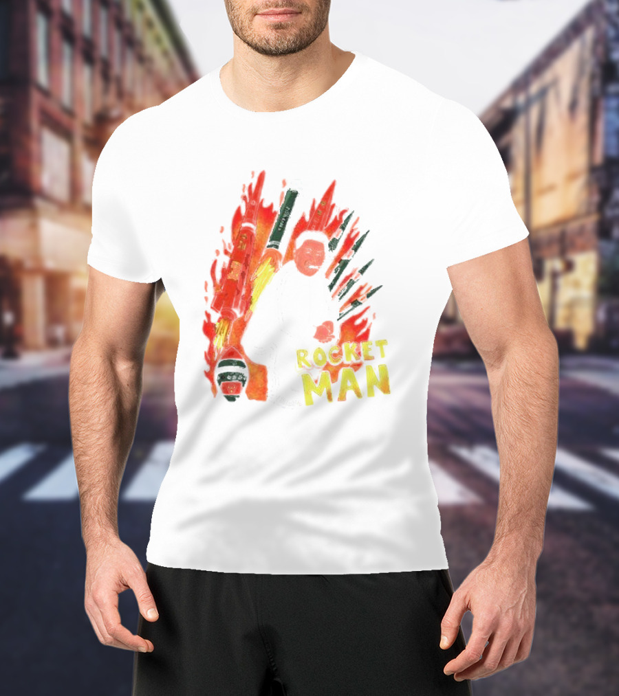 Penkmatters Rocket Man Korean Leader With Missiles T-Shirt