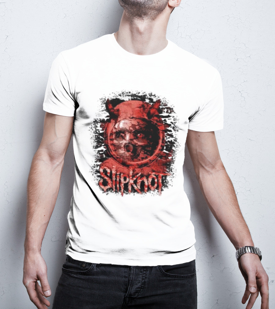 Slipknot Heller Air Capsule 001 Distorted Devil Mask T-Shirt