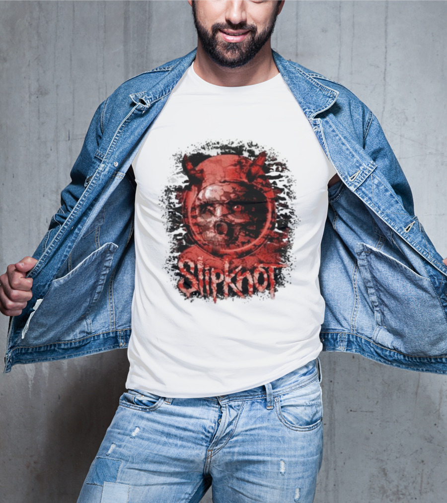 Slipknot Heller Air Capsule 001 Distorted Devil Mask T-Shirt