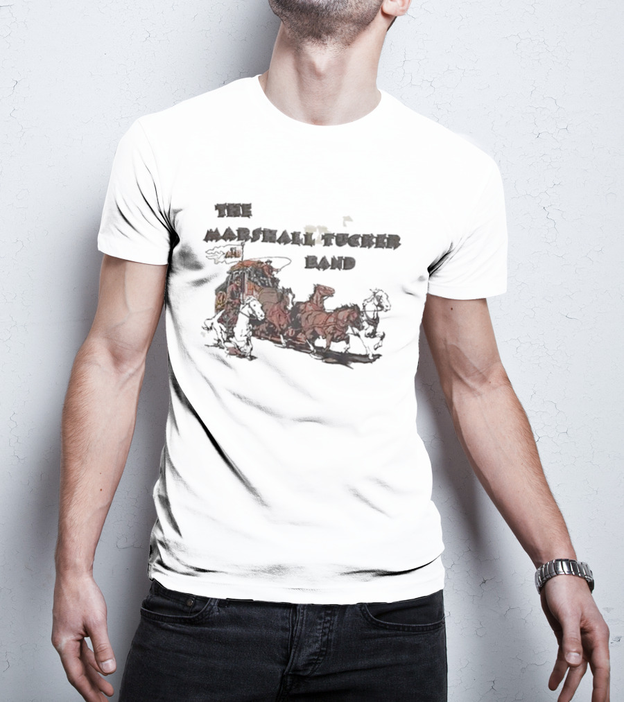 The Marshall Tucker Band Stagecoach Western Scene T-Shirt