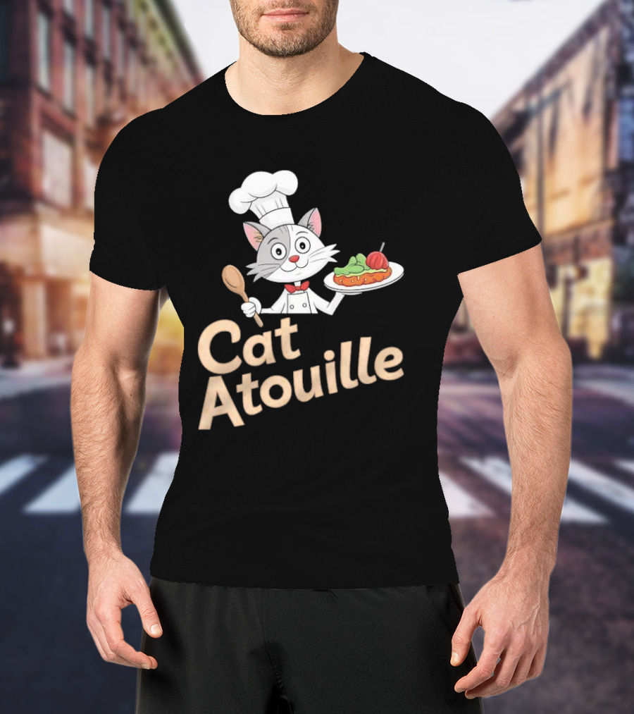 Cat Atouille Chef Cat With Ratatouille T-Shirt