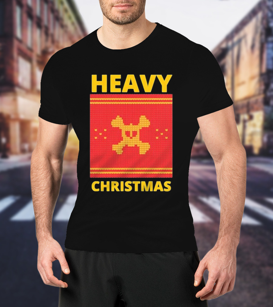 Heavy Metal Christmas Sweater Skull Design For Christmas Musical T-Shirt