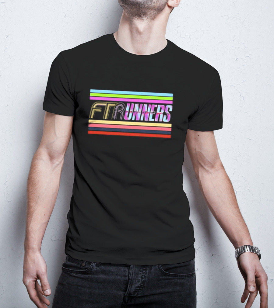 FTR And The Runners Retro Colorful Stripes T-Shirt