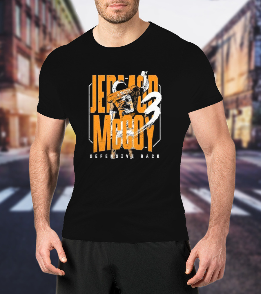 Jermod McCoy Defensive Back Number 3 College Player T-Shirt