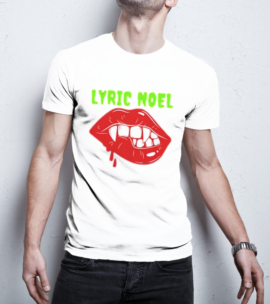 Lyric Noel Cry Little Sister Vampire Fangs Dripping Blood T-Shirt