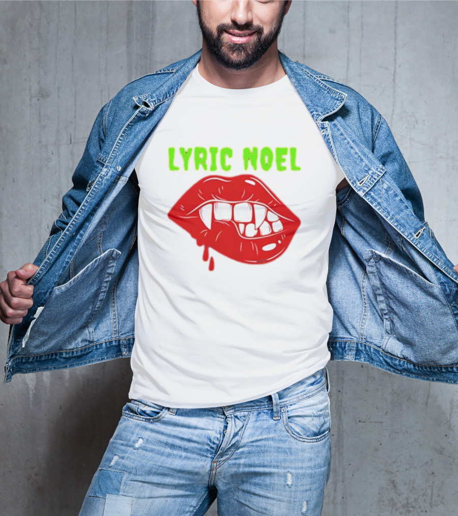 Lyric Noel Cry Little Sister Vampire Fangs Dripping Blood T-Shirt