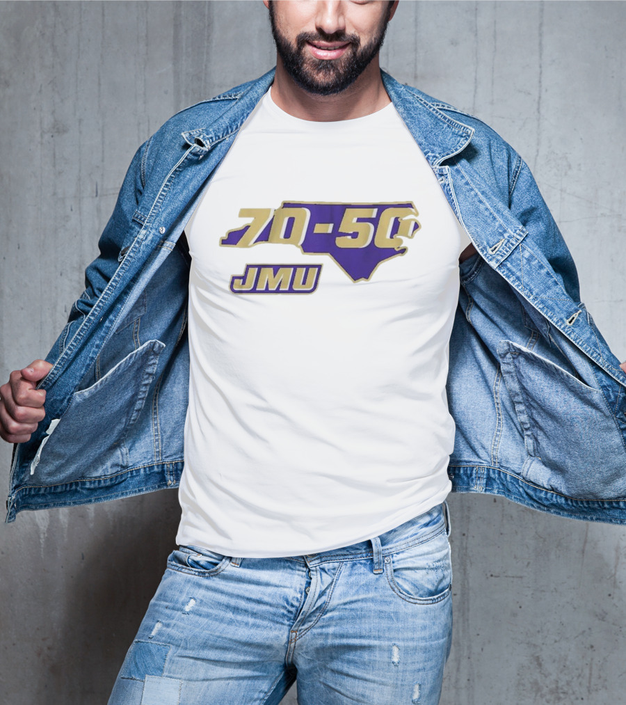 JMU 70-50 North Carolina Football Victory T-Shirt
