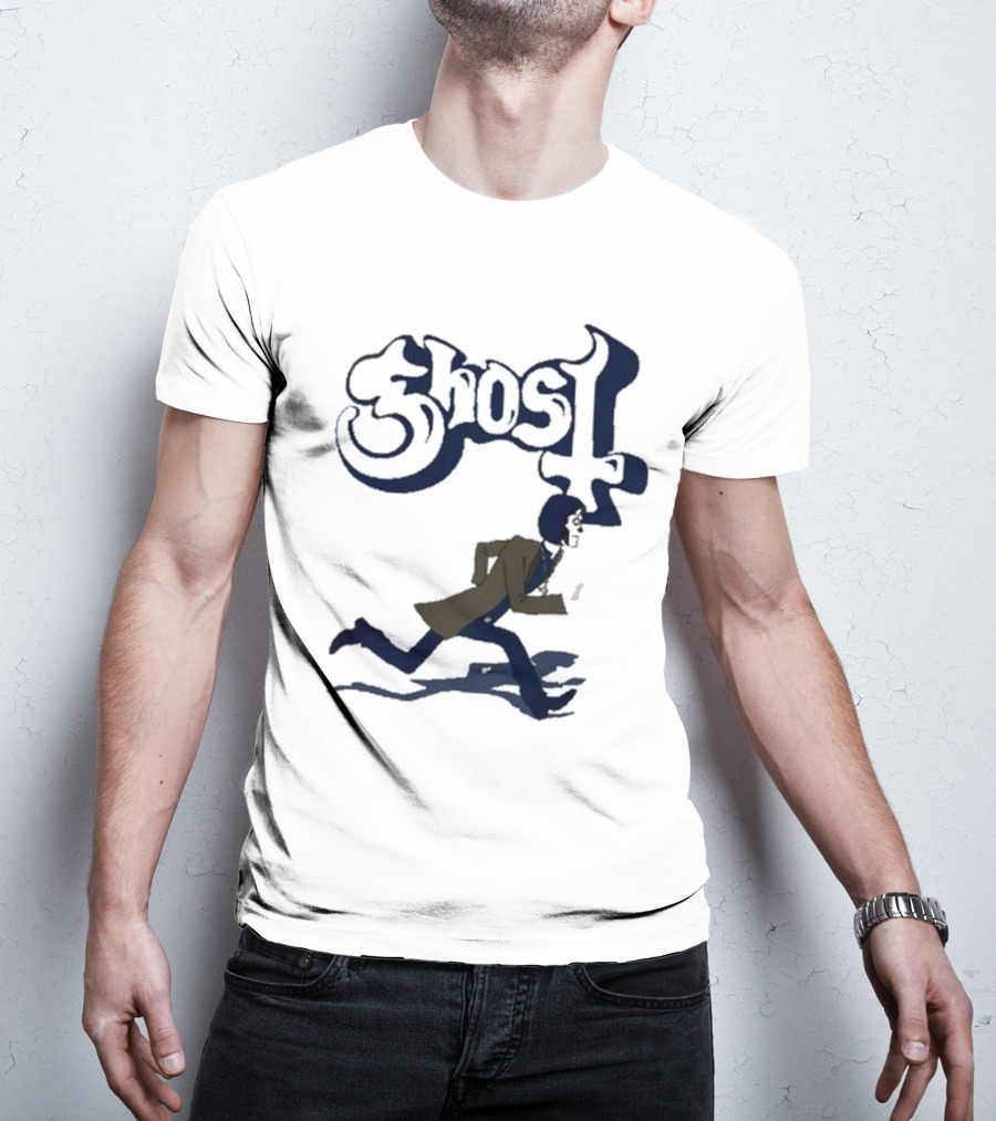 Ghost Band Retro Running Figure T-Shirt