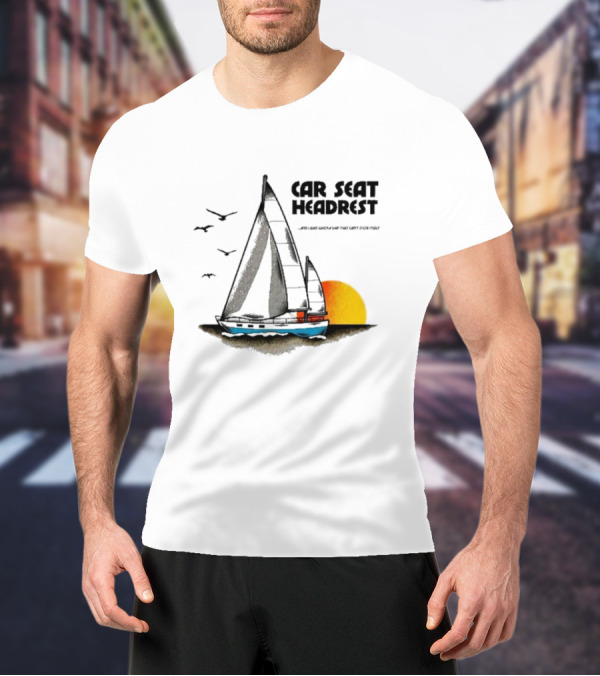 Car Seat Headrest Sunlit Sailing Adventure T-Shirt