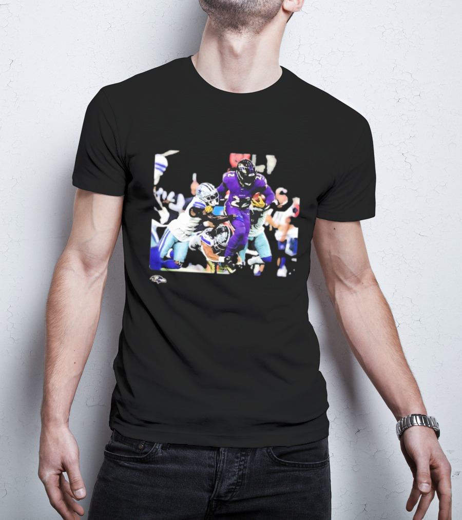 Derrick Henry Baltimore Ravens NFL Week 3 Action Play T-Shirt