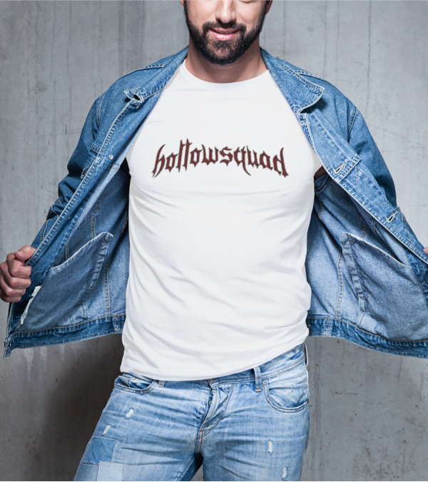 Hollowsquad Bloodstone Red Gothic Lettering T-Shirt