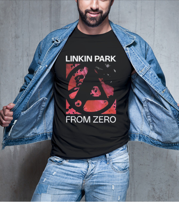Linkin Park From Zero Texture Black Concert Red LP T-Shirt