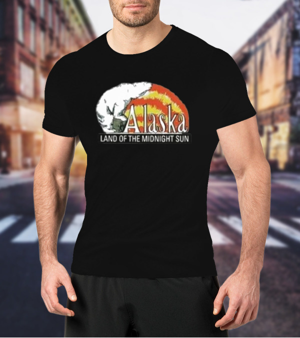 Alaska Land Of The Midnight Sun Polar Bear Arctic Anchorage Denali T-Shirt