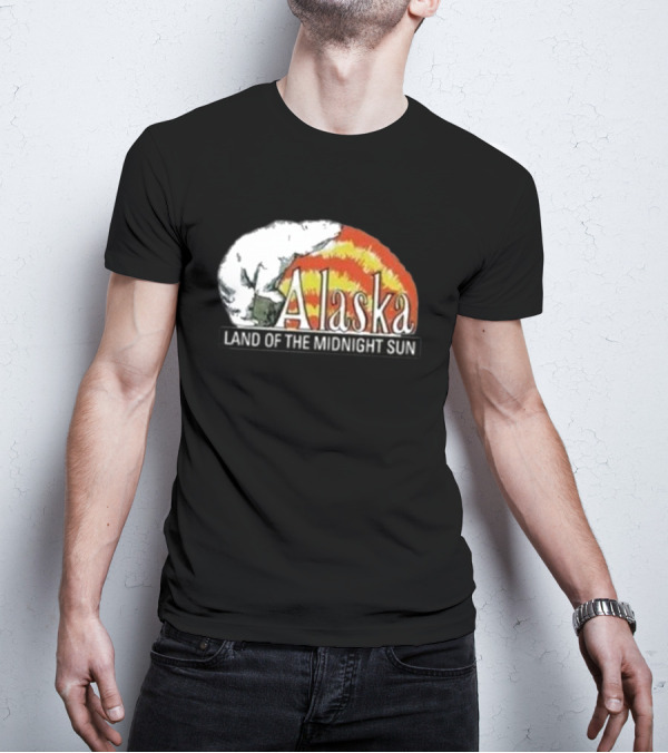 Alaska Land Of The Midnight Sun Polar Bear Arctic Anchorage Denali T-Shirt