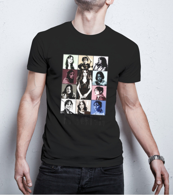 Fuzeprint Jenna Ortega Nine Eras Collage T-Shirt