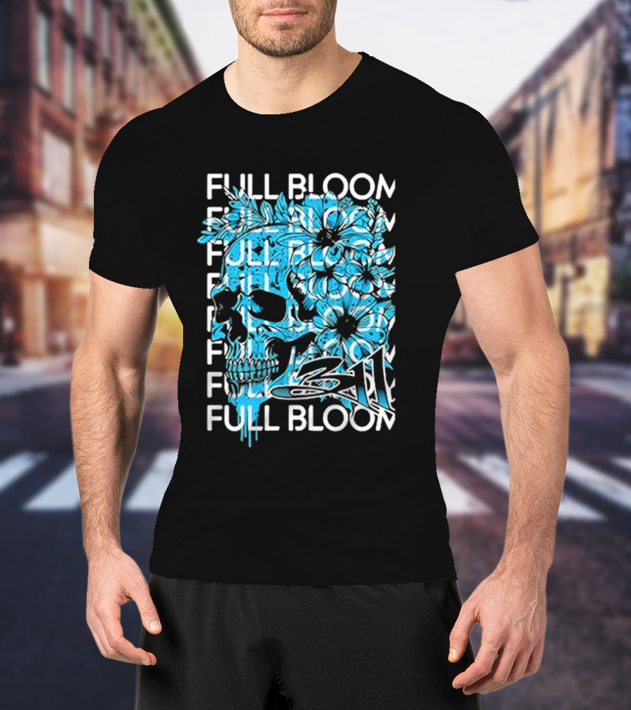 311 Band Full Bloom Skull Flower Repeat T-Shirt