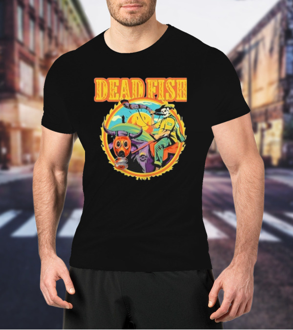 Dead Fish Band Agro Is Death Riding Bull T-Shirt