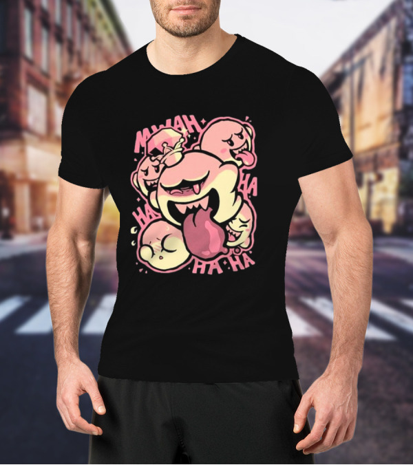 MWAHA HA HA Evil Laugh Pixel Eyeball The Yetee T-Shirt