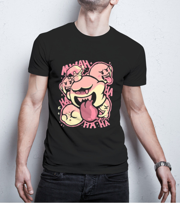 MWAHA HA HA Evil Laugh Pixel Eyeball The Yetee T-Shirt