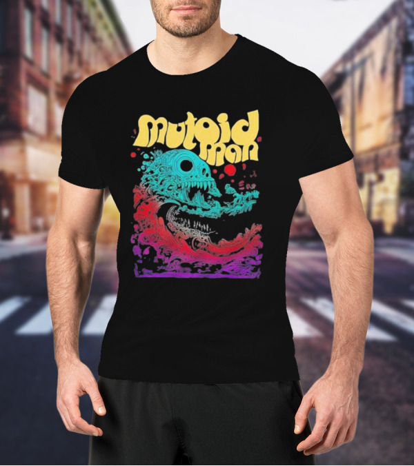 Mutoid Man Psychedelic Skull Wave Explosion T-Shirt