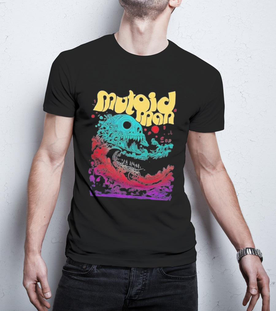 Mutoid Man Psychedelic Skull Wave Explosion T-Shirt