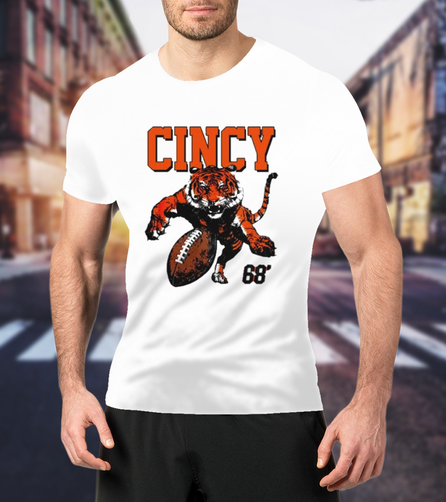 Cincy Tiger Football 68’ T-Shirt