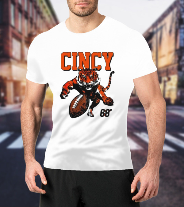 Cincy Tiger Football 68’ T-Shirt
