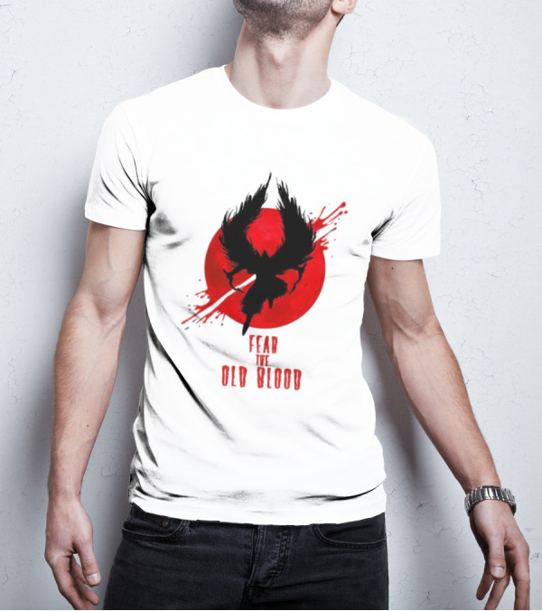 Fear The Old Blood Dark Souls Bloodborne Inspired T-Shirt