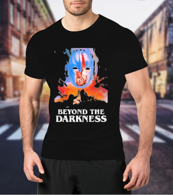 Beyond The Darkness Surreal Mask And Crimson T-Shirt