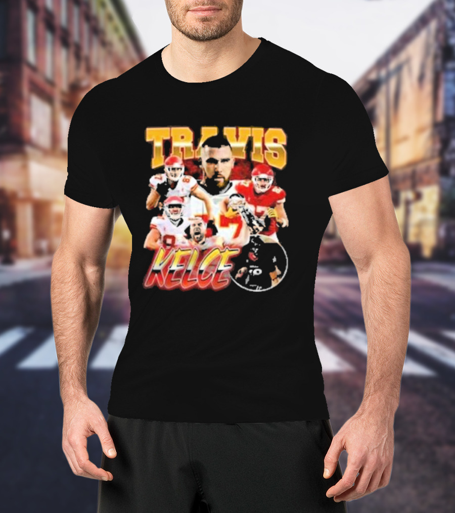 Travis Kelce Chiefs Players Collage T-Shirt