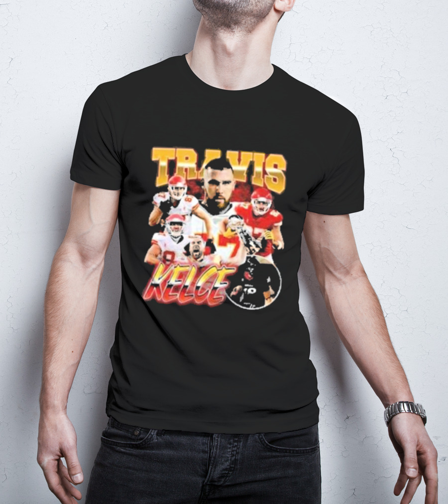 Travis Kelce Chiefs Players Collage T-Shirt