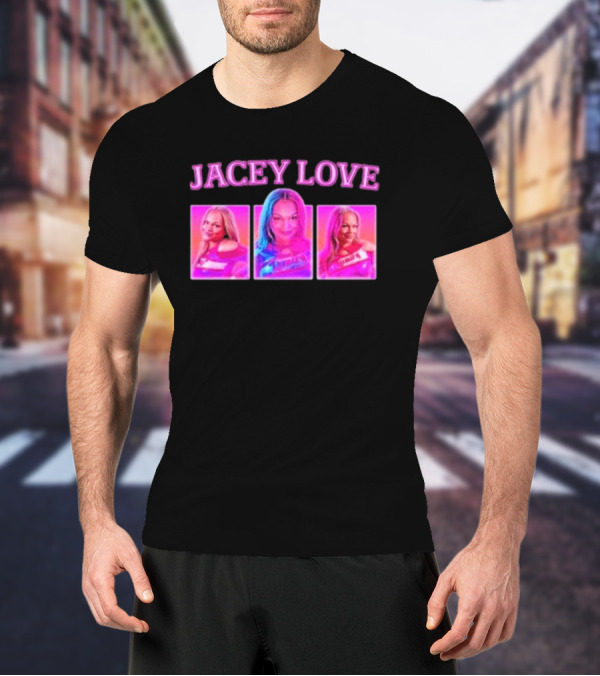 Jacey Love 90s Nostalgia Pop Art Triptych T-Shirt