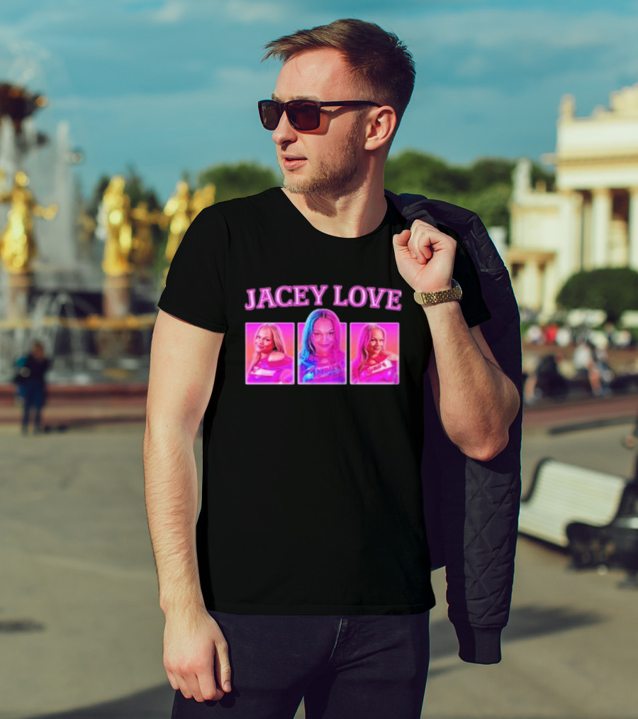Jacey Love 90s Nostalgia Pop Art Triptych T-Shirt