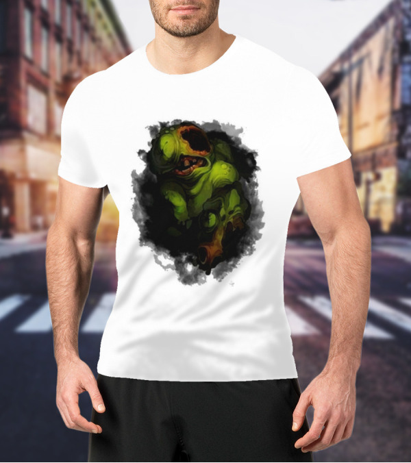 Binding Of Isaac Four Souls Pestilence Creepy Green Monster Card T-Shirt