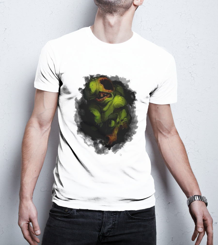 Binding Of Isaac Four Souls Pestilence Creepy Green Monster Card T-Shirt
