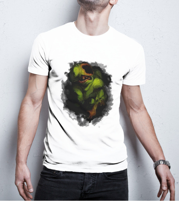 Binding Of Isaac Four Souls Pestilence Creepy Green Monster Card T-Shirt