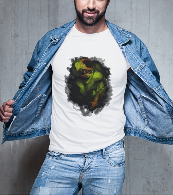 Binding Of Isaac Four Souls Pestilence Creepy Green Monster Card T-Shirt
