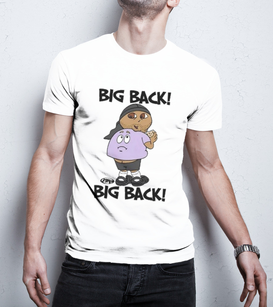 Frk Opestcontrol Store Big Back Big Back Character Eating Cookie T-Shirt