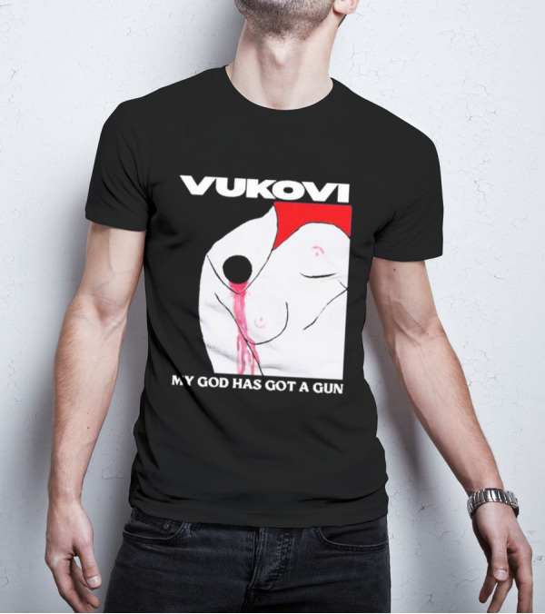 Vukovi My God Has Got A Gun Bold Graphic Concept T-Shirt