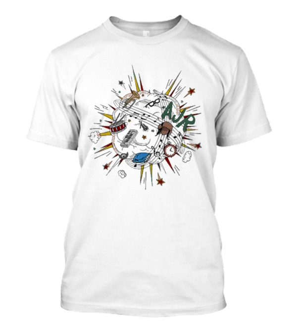 AJR Musical Explosion With Instruments And Objects T-Shirt