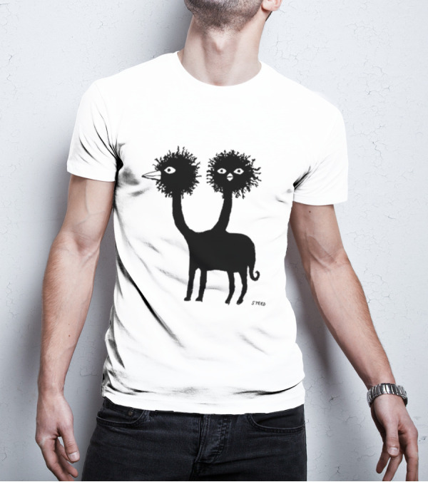 The New Yorker Ed Steed’s Two-Headed Fantasy Creature T-Shirt
