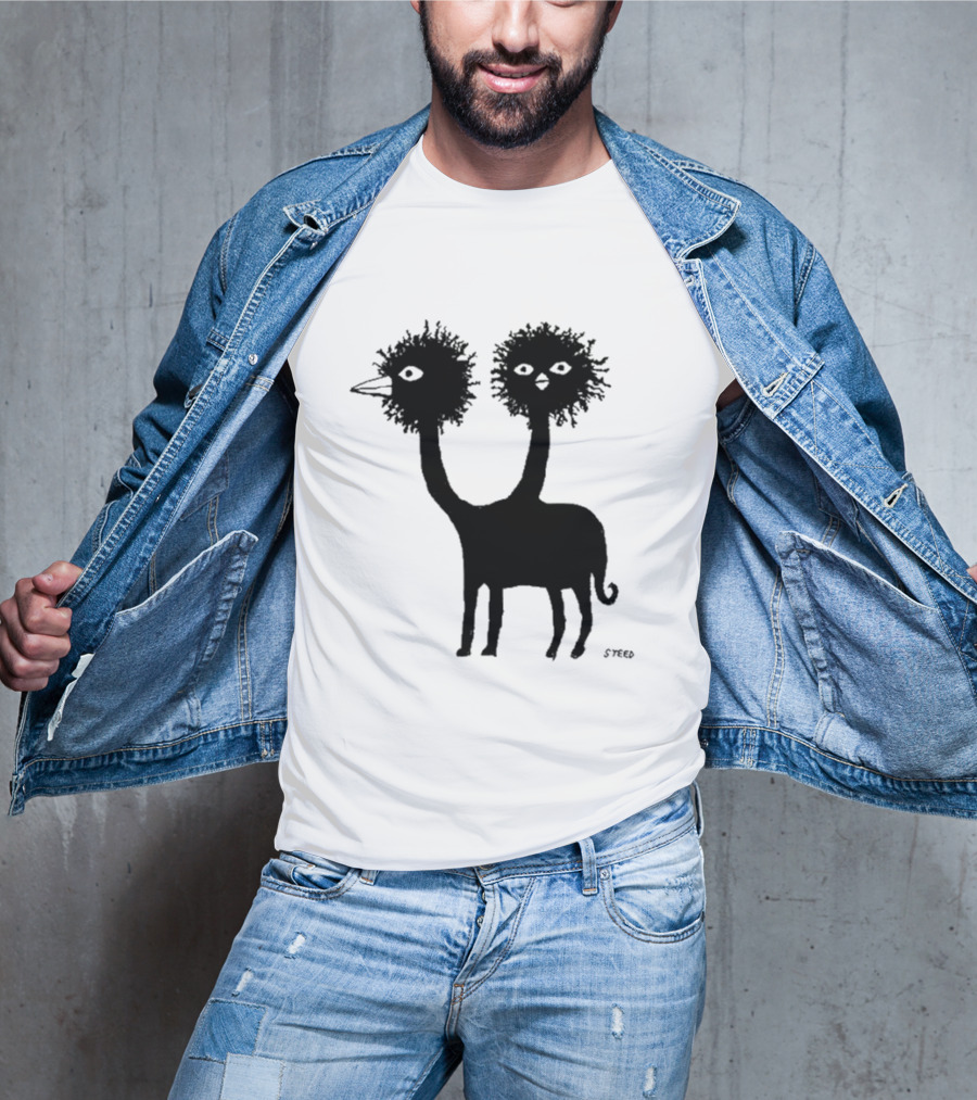 The New Yorker Ed Steed’s Two-Headed Fantasy Creature T-Shirt