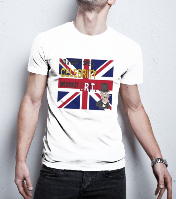 You Can't Spell Celebrity Without Brit Union Jack Gentleman T-Shirt