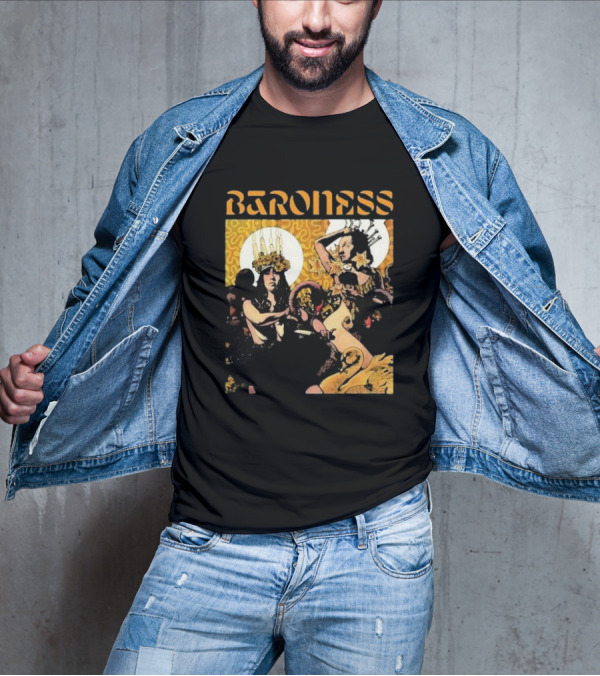 Baroness Yellow Psychedelic Art Ensemble T-Shirt