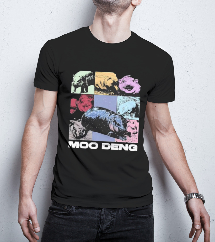 Moo Deng Era Cute Baby Hippo Pop T-Shirt